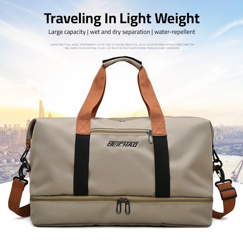 Multi-functional Fashion Fitness Travel Duffle Bag.