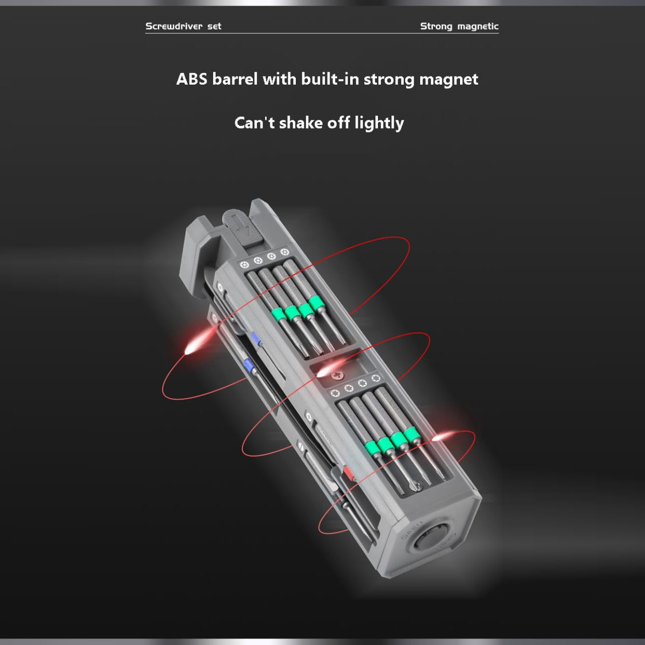 Multi-Bit Precision Screwdriver Set.