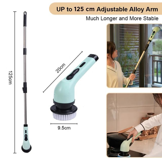 9-in-1 Multifunctional Electric Cleaning Brush with its size