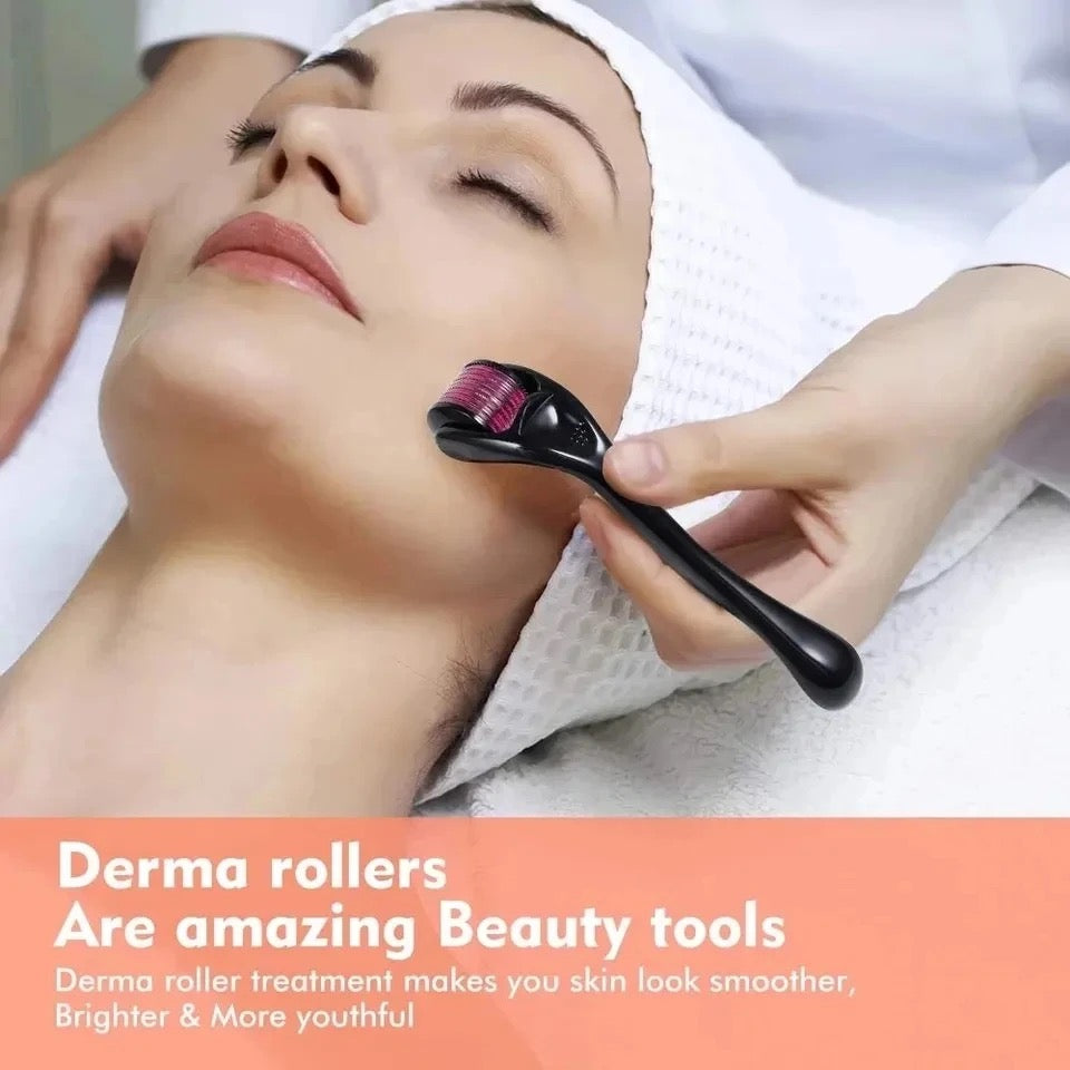 someone using Derma Roller