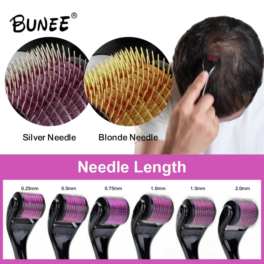 Derma Roller, Needle Roller - Anti-Ageing System with 540 Needles 0.50mm For Skin Hair