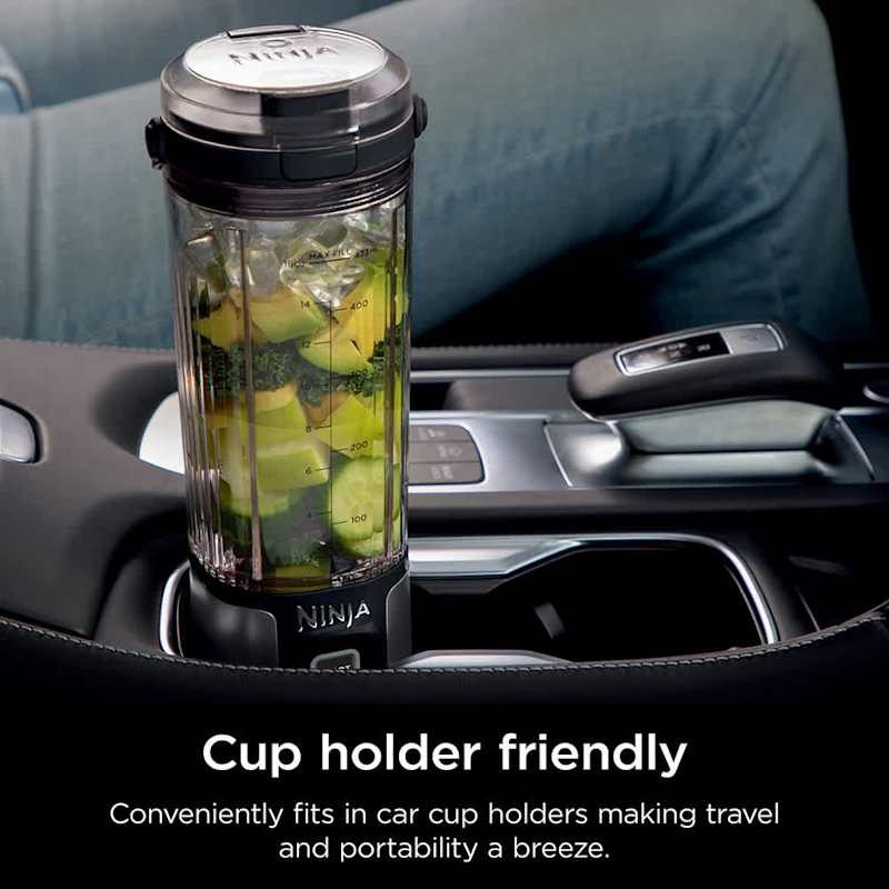 A Ninja Blast Portable Blender is Kept at Car.