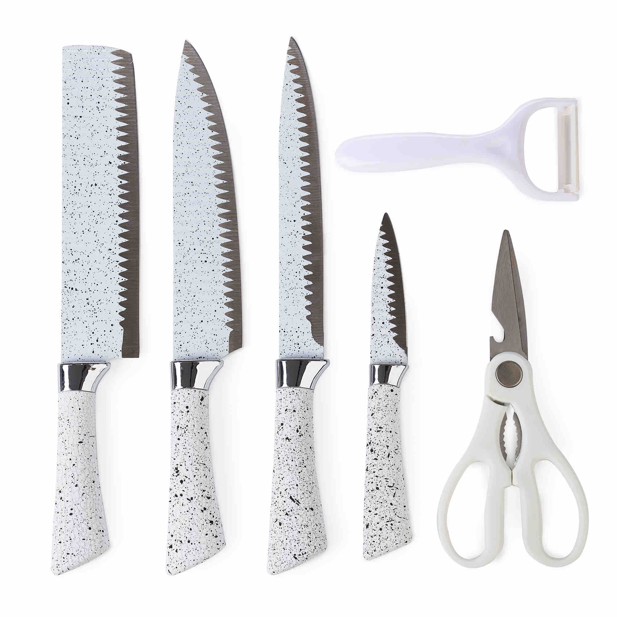 Non-Stick Coated 6 Pcs Knife Set