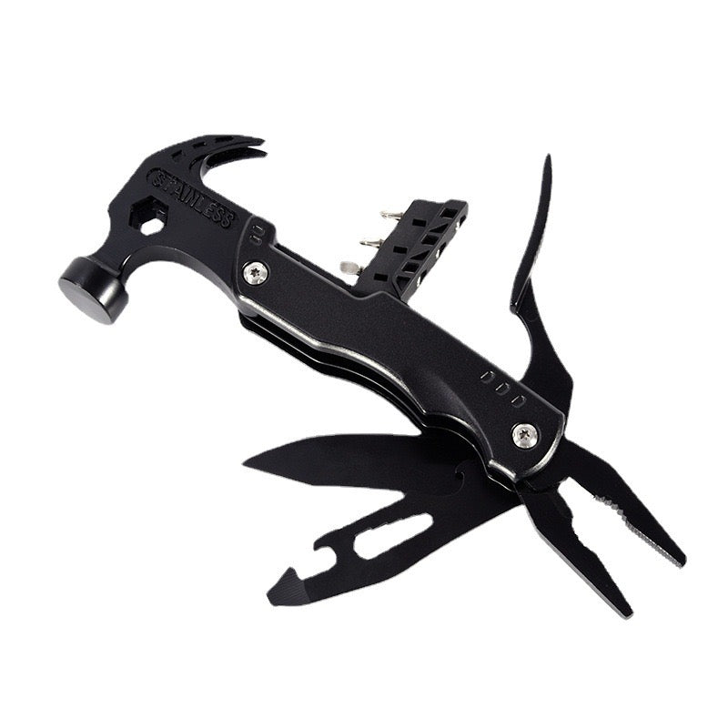 Outdoor Multitool Claw Hammer in black color