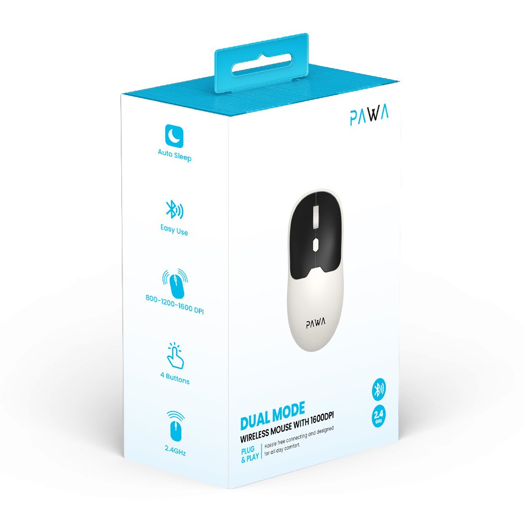 Pack Of PAWA Dual Mode Wireless Mouse.