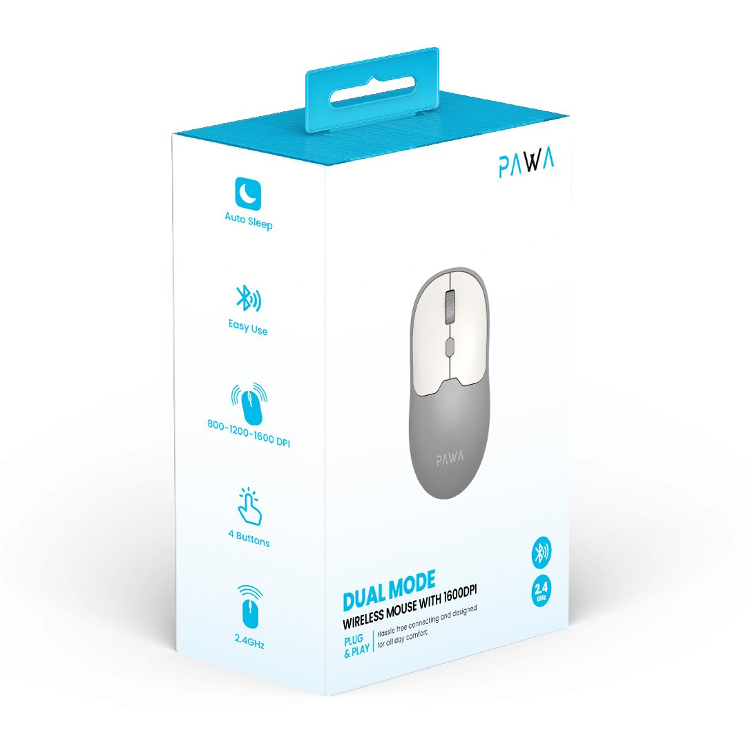Pack Of PAWA Dual Mode Wireless Mouse.