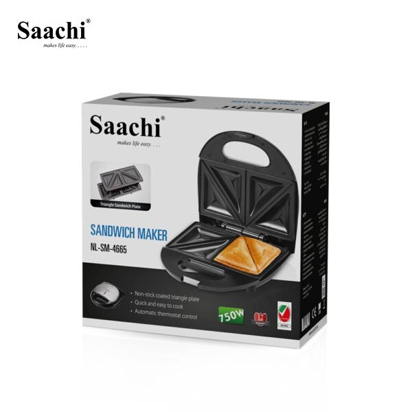 Package Of Saachi Sandwich Maker NL-SM-4665.