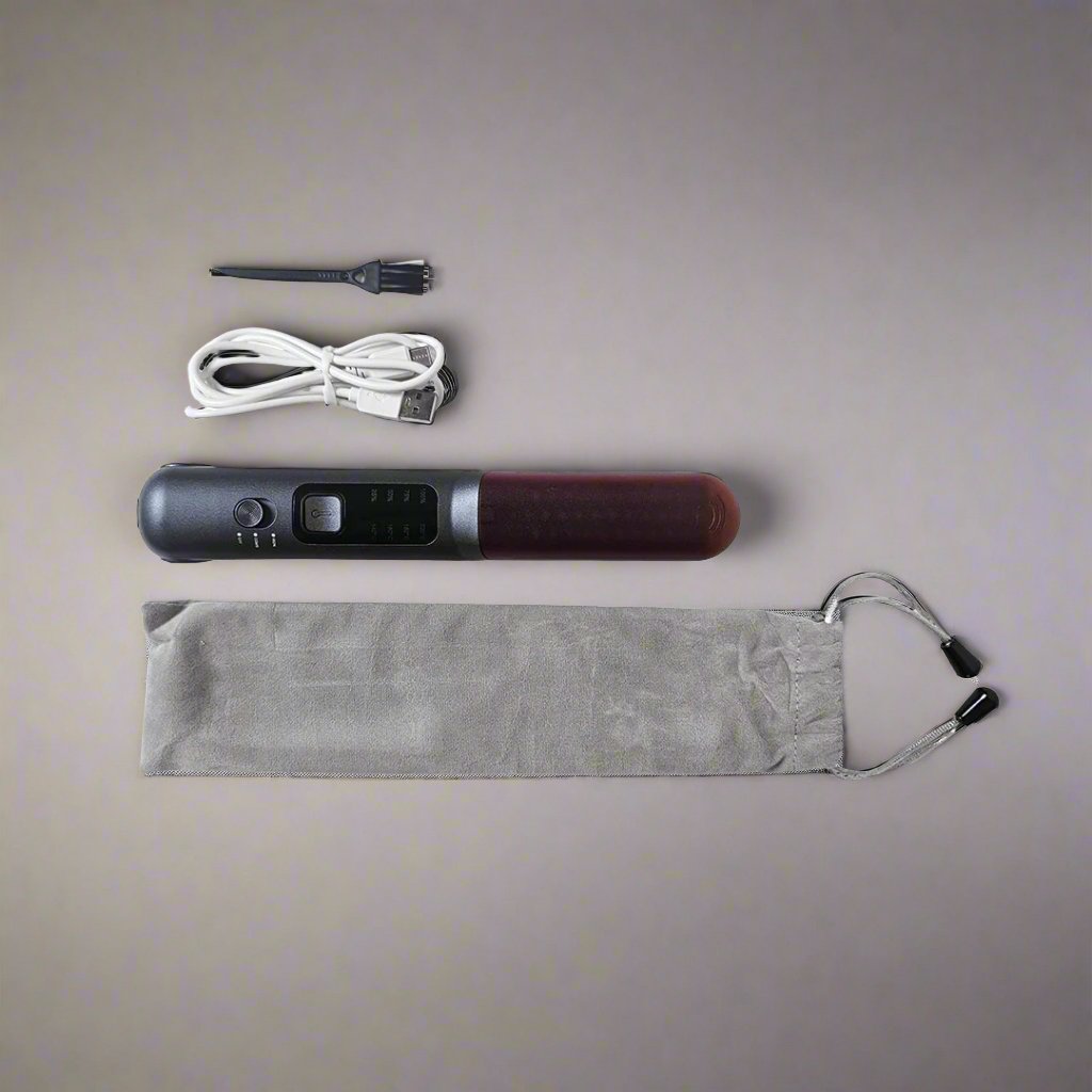 Package Of Cordless Hair Straightener Brush.