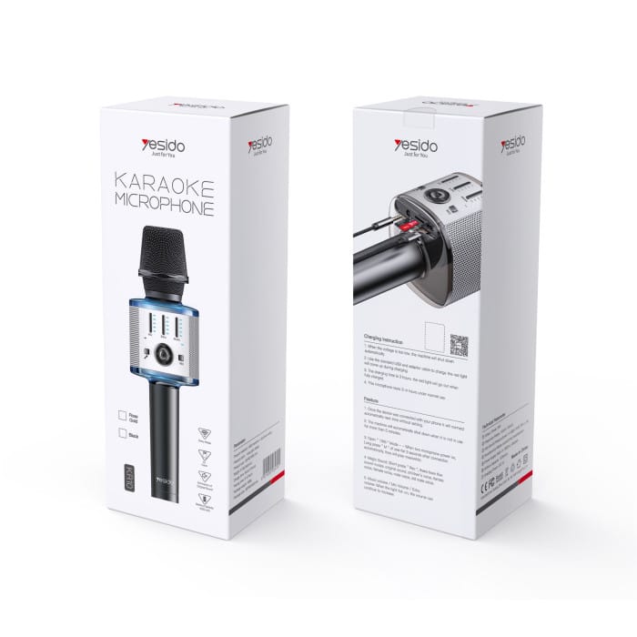 Package Of Yesido Wireless Bluetooth Karaoke Microphone