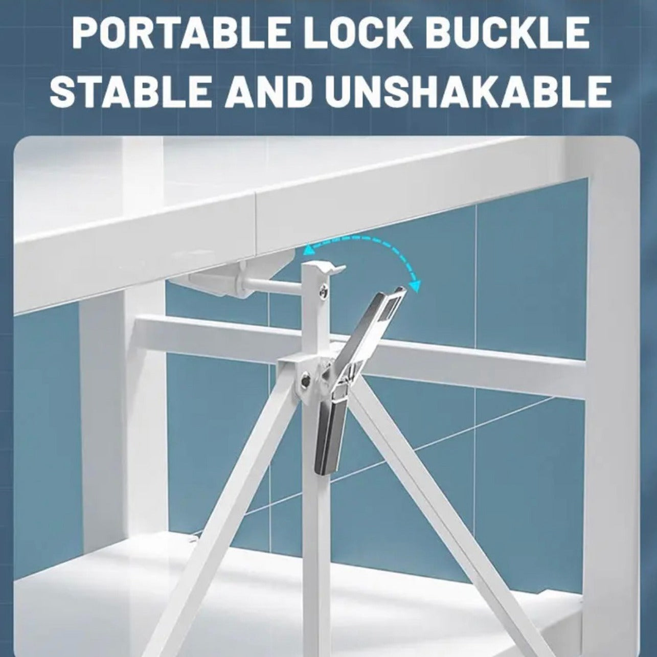 Parts Of Multi-Layer Laundry Shelf Rack.