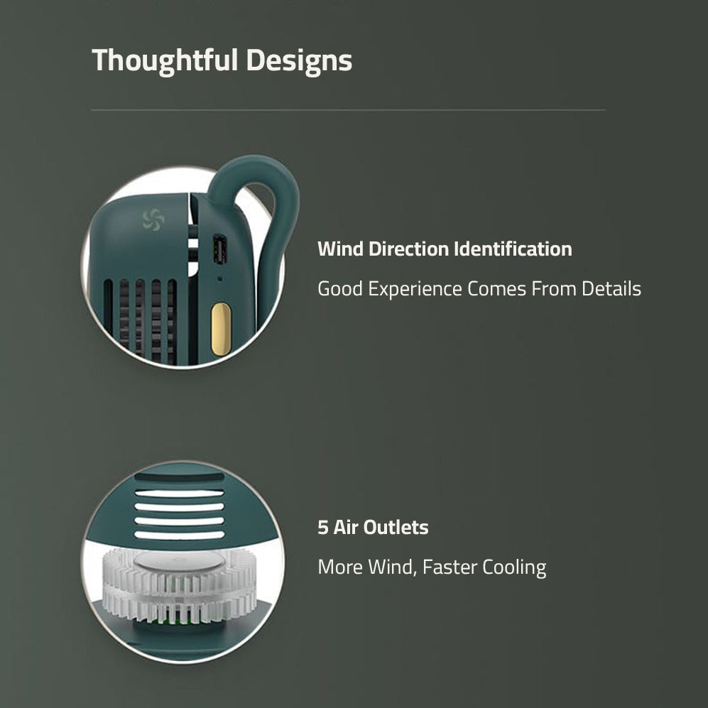 Parts Details Of Pocket Clip Fan.