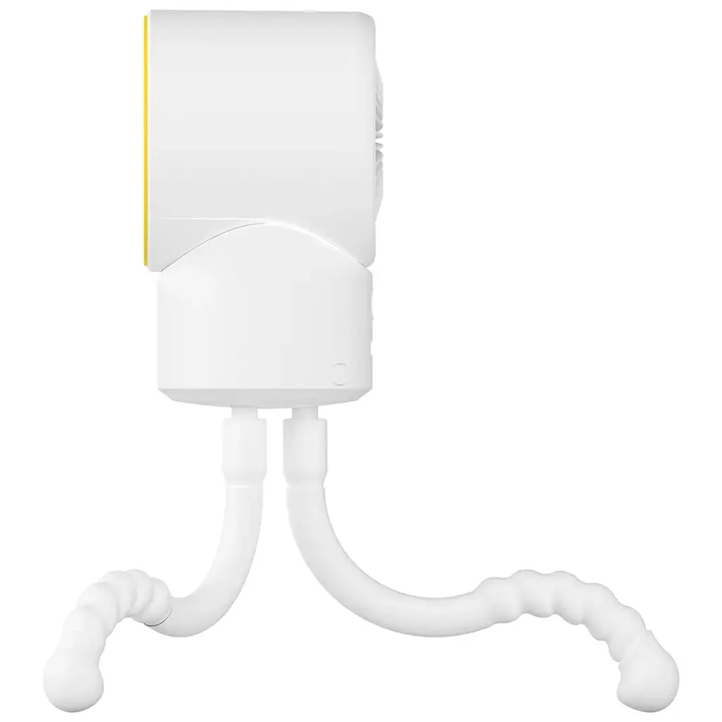 White Porodo CoolFlex Mini Handheld Fan on a white background