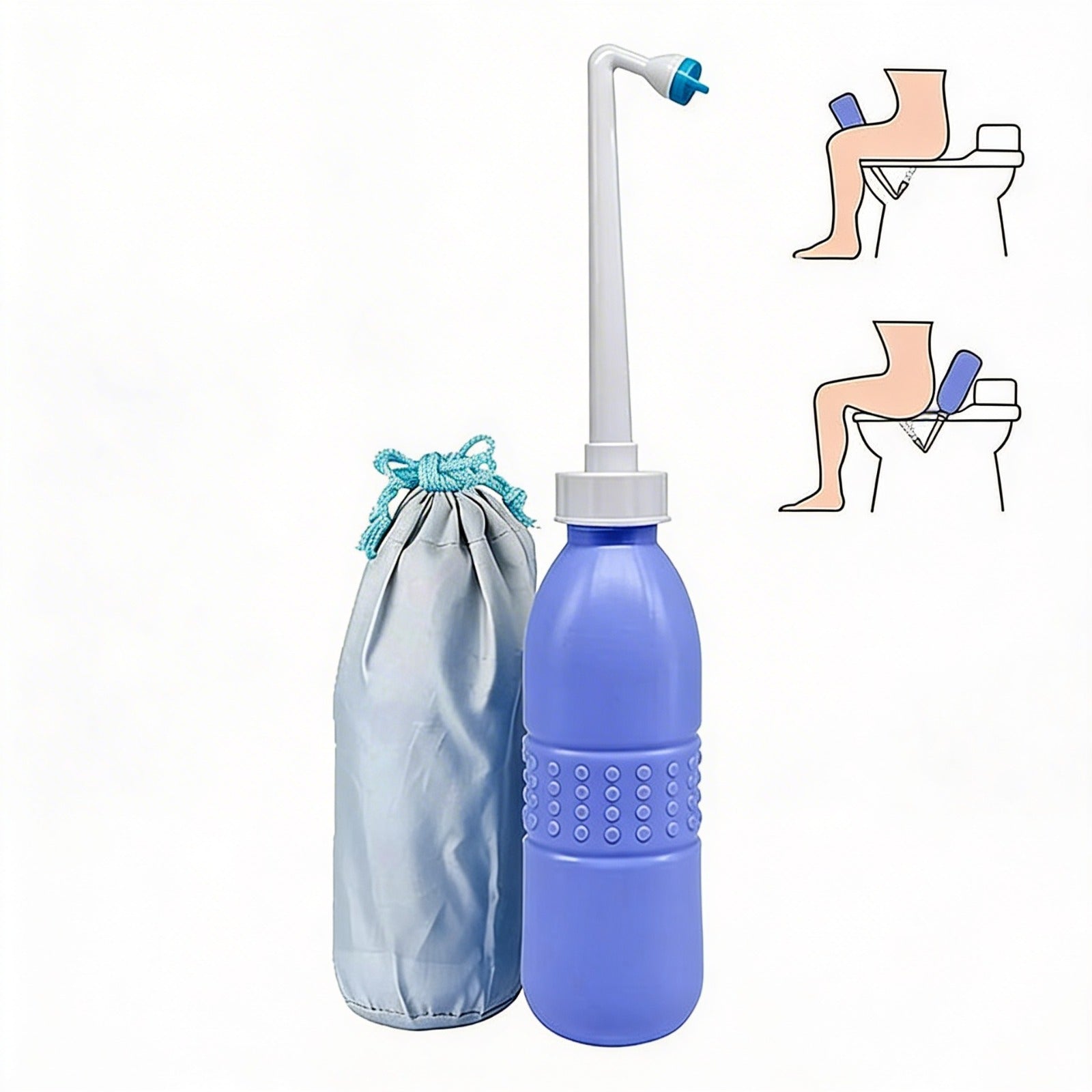 Portable Bidet Travel Shattaf and its Pouch.