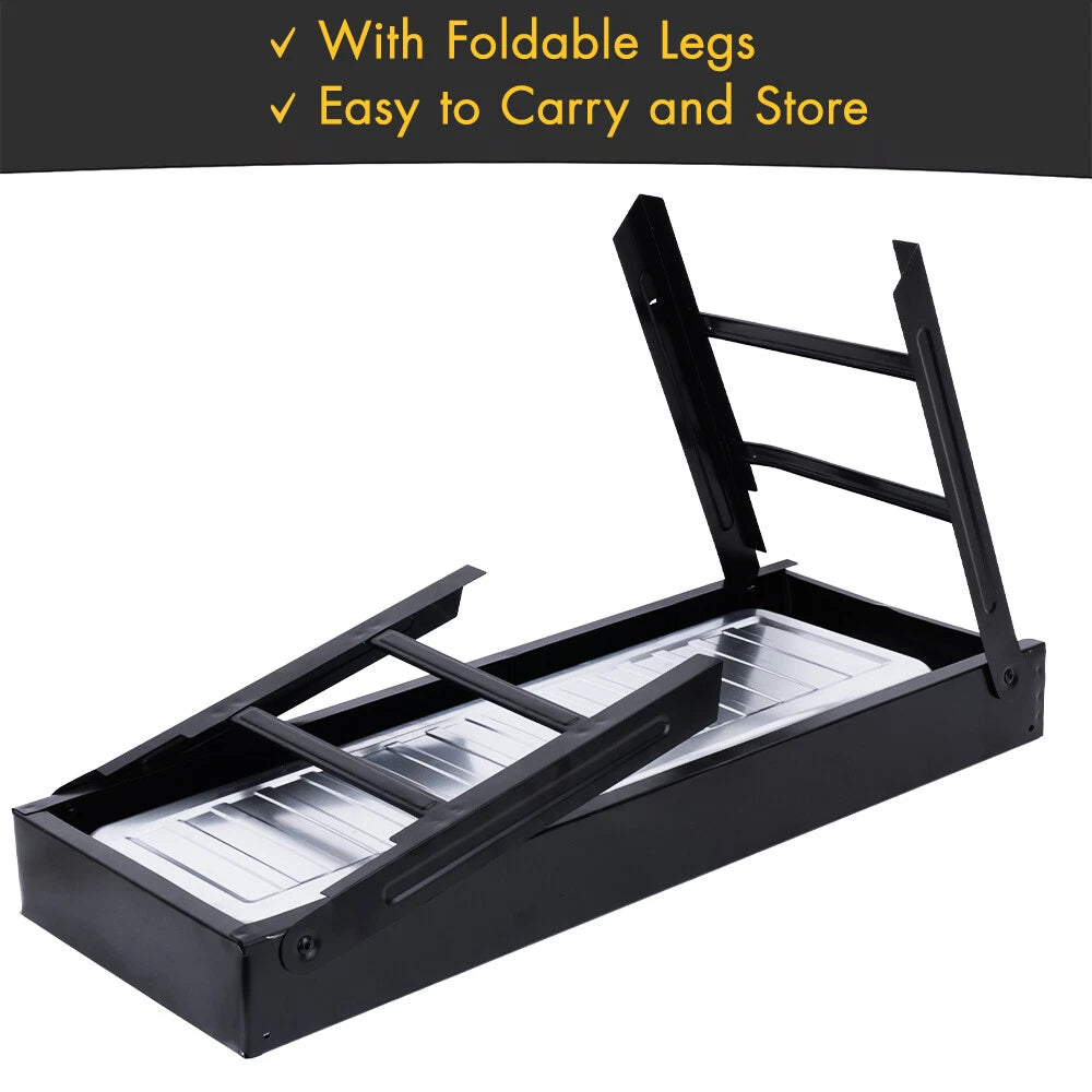 Folding Version Of Portable Charcoal Barbecue Grill.