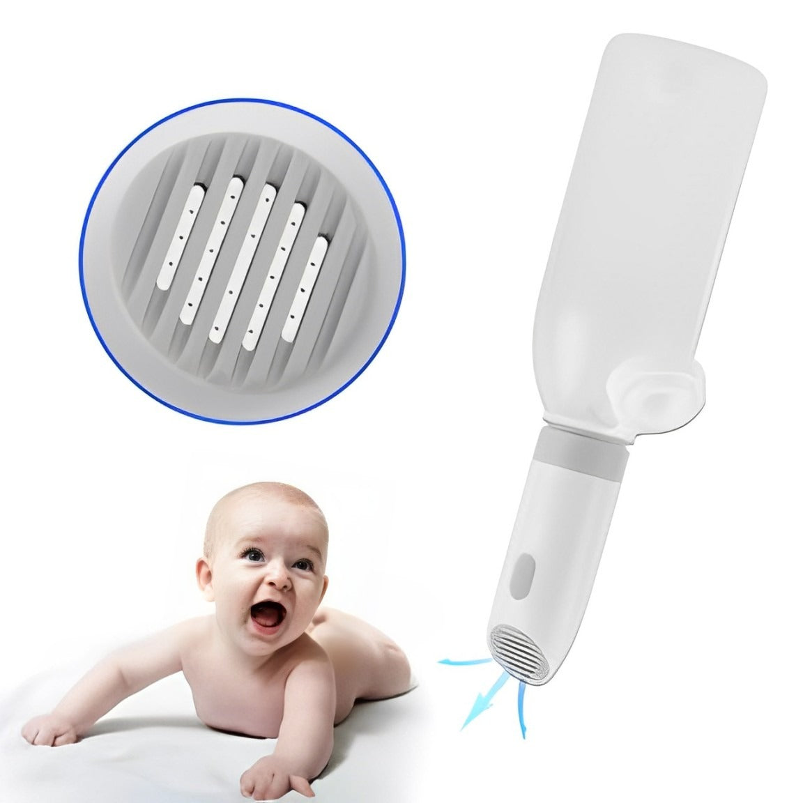 Portable Electric Flushing Device Using For a Baby.