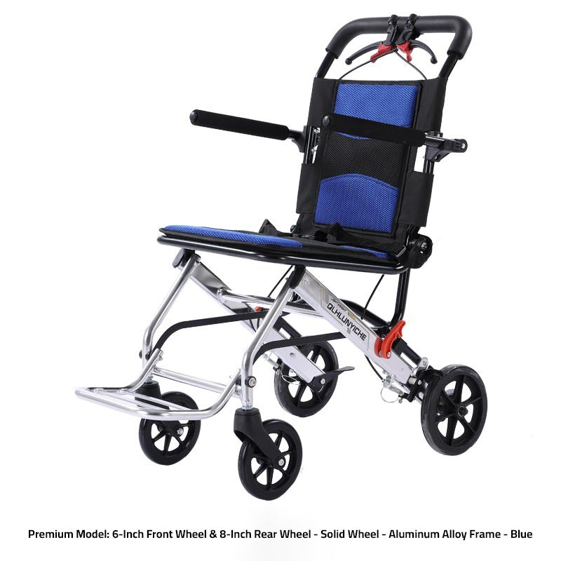 Portable Folding Travel Wheelchair.