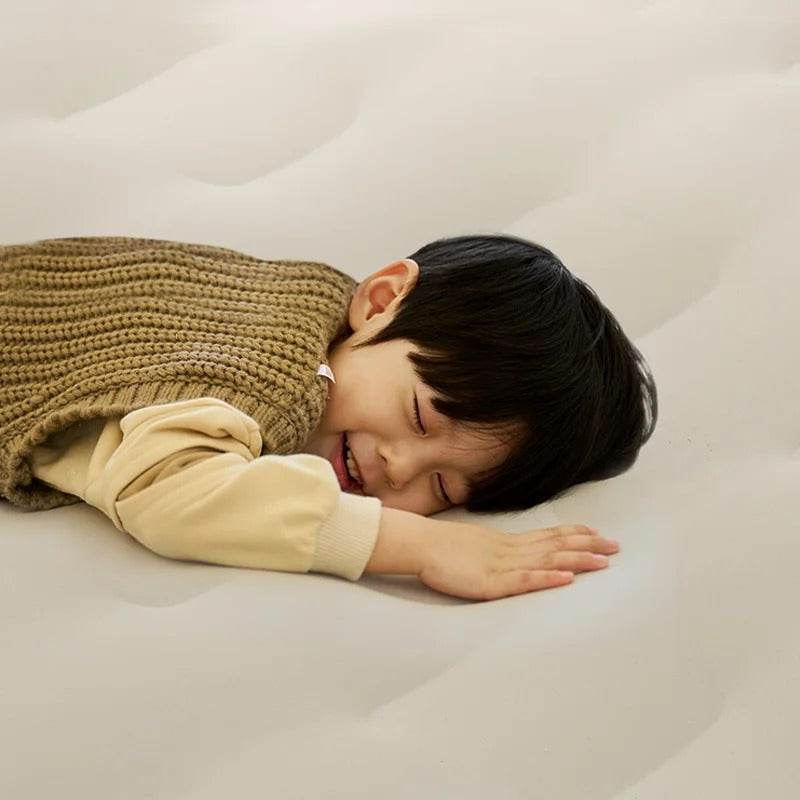 Portable Inflatable Mattress for Outdoor Camping Travel with Built-in Inflating Pump