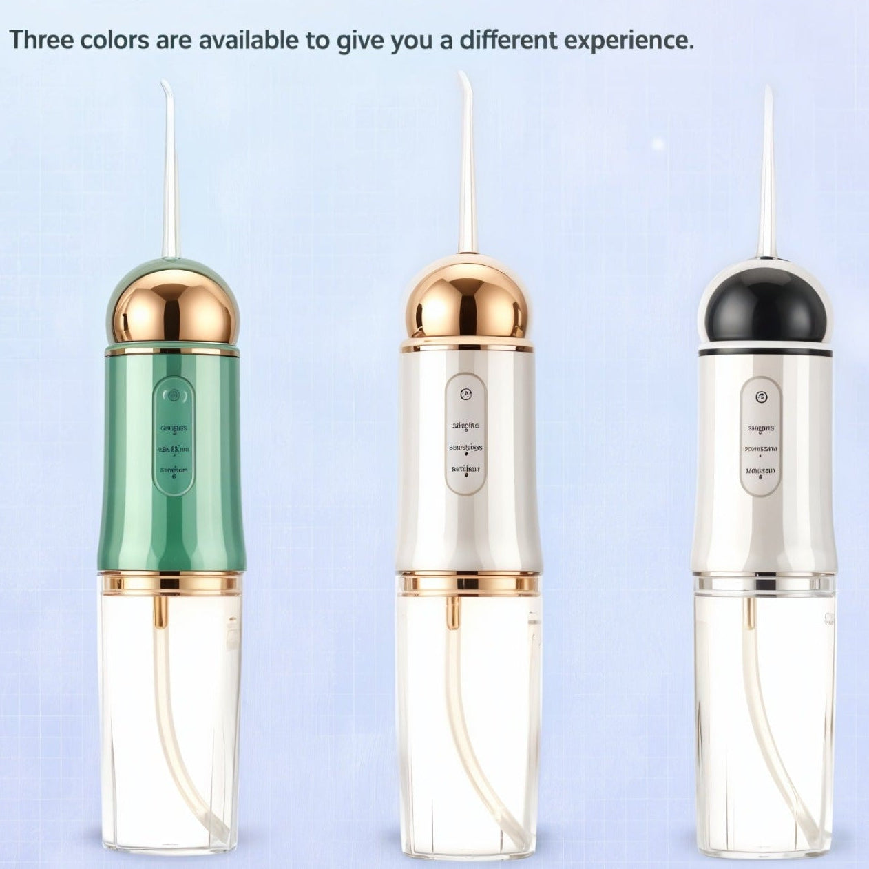3 Different Colors of Portable Oral Irrigator.