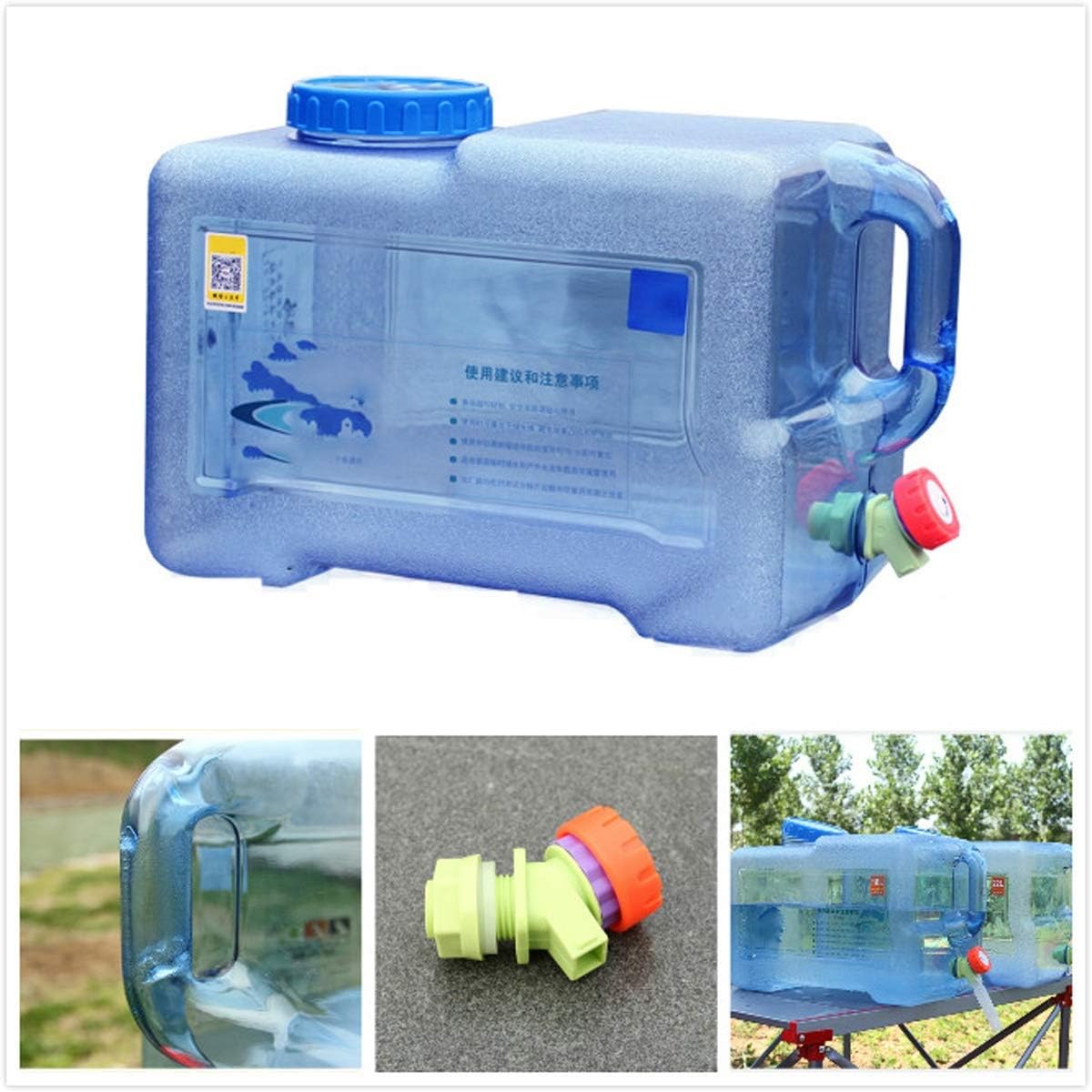 A close-up view of a 25L Portable Water Dispenser Container for the refrigerator