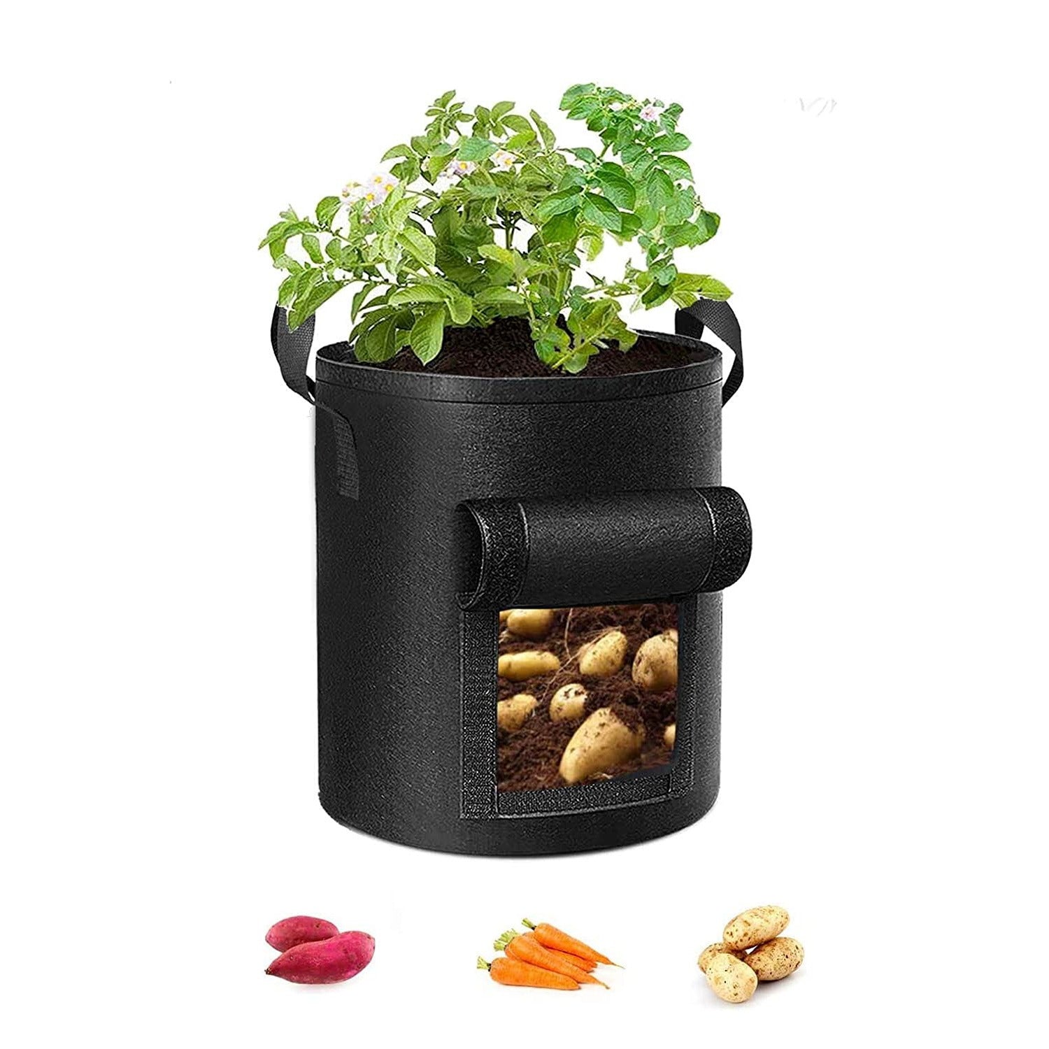 10 Gallon Potato Grow Bags in black color