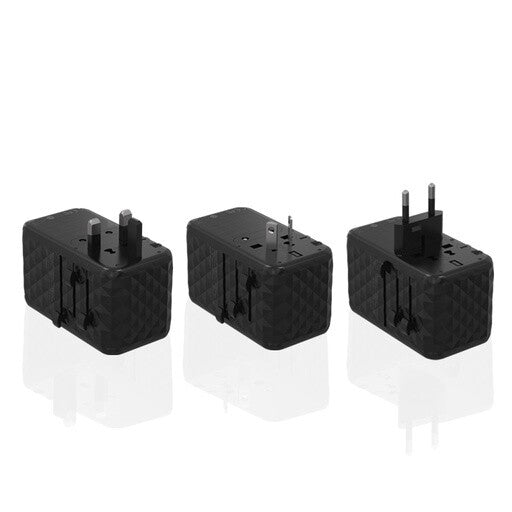 Powerology 4-Port Universal GaN Super Charger in black color