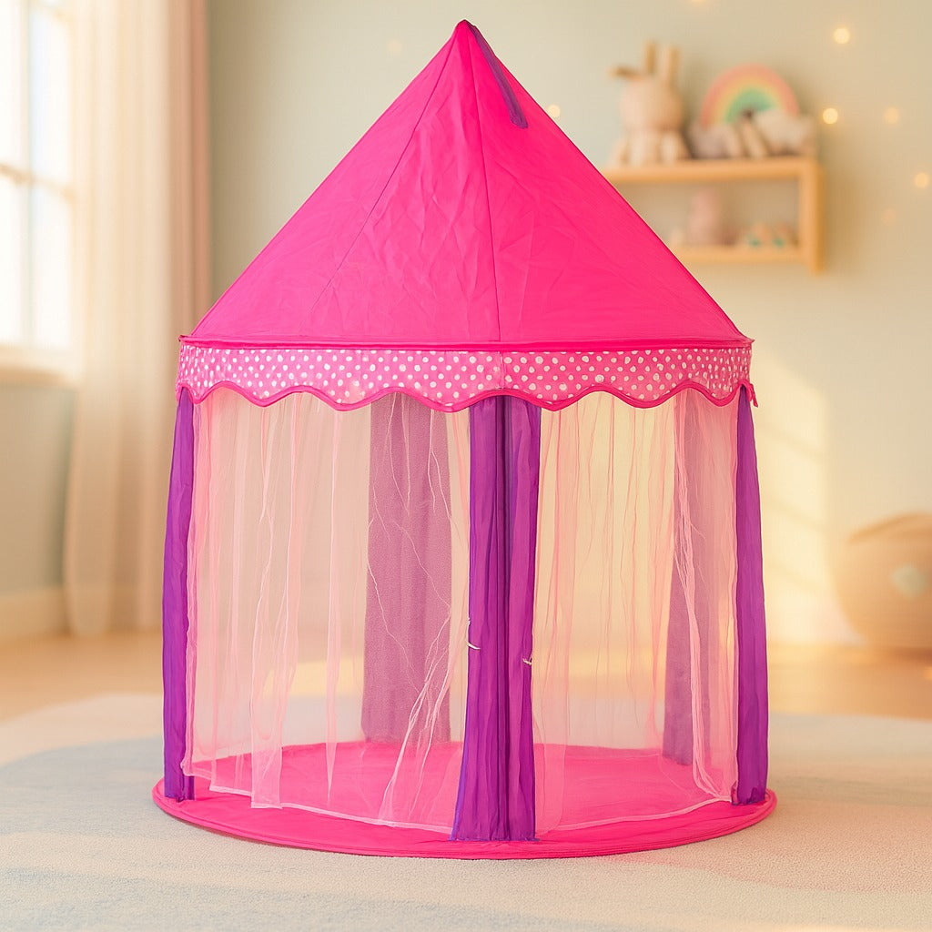 A Princess Castle Kids Play Tent House.