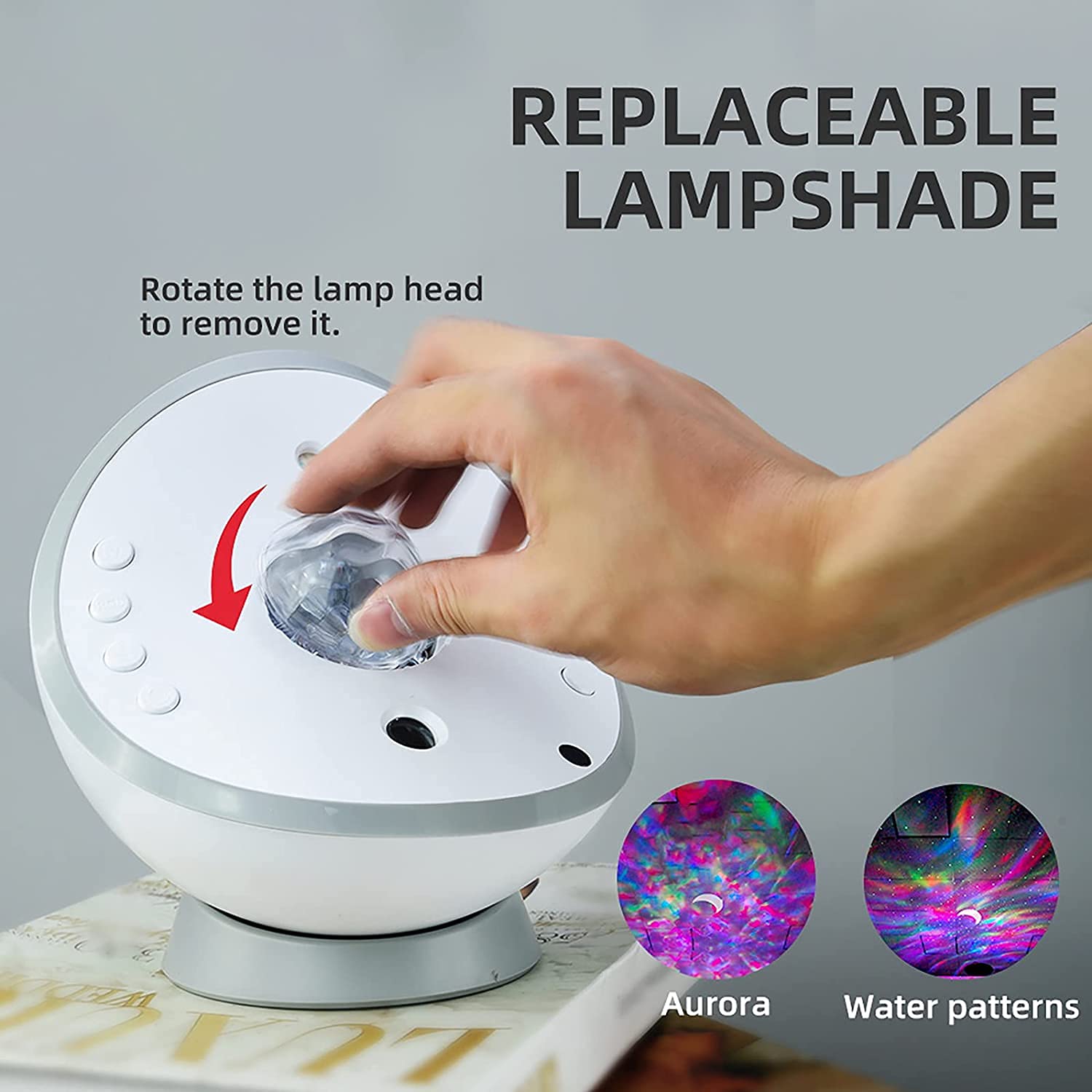 A Person is Replacing the Lamp Head.