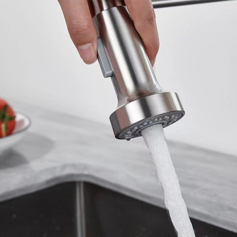 Kitchen Faucet with Pull Down Sprayer.