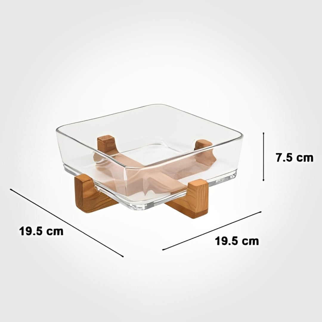 Size Of Pure Wood Serving Tray.