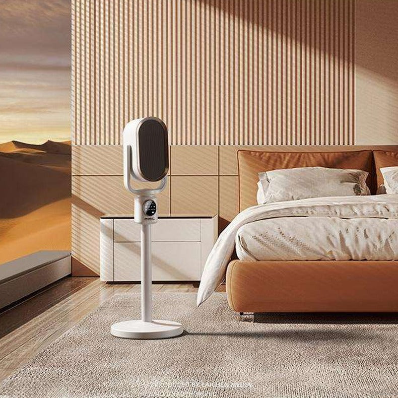 Automatic Shaking Head Fan Heater is Kept at Bedroom.