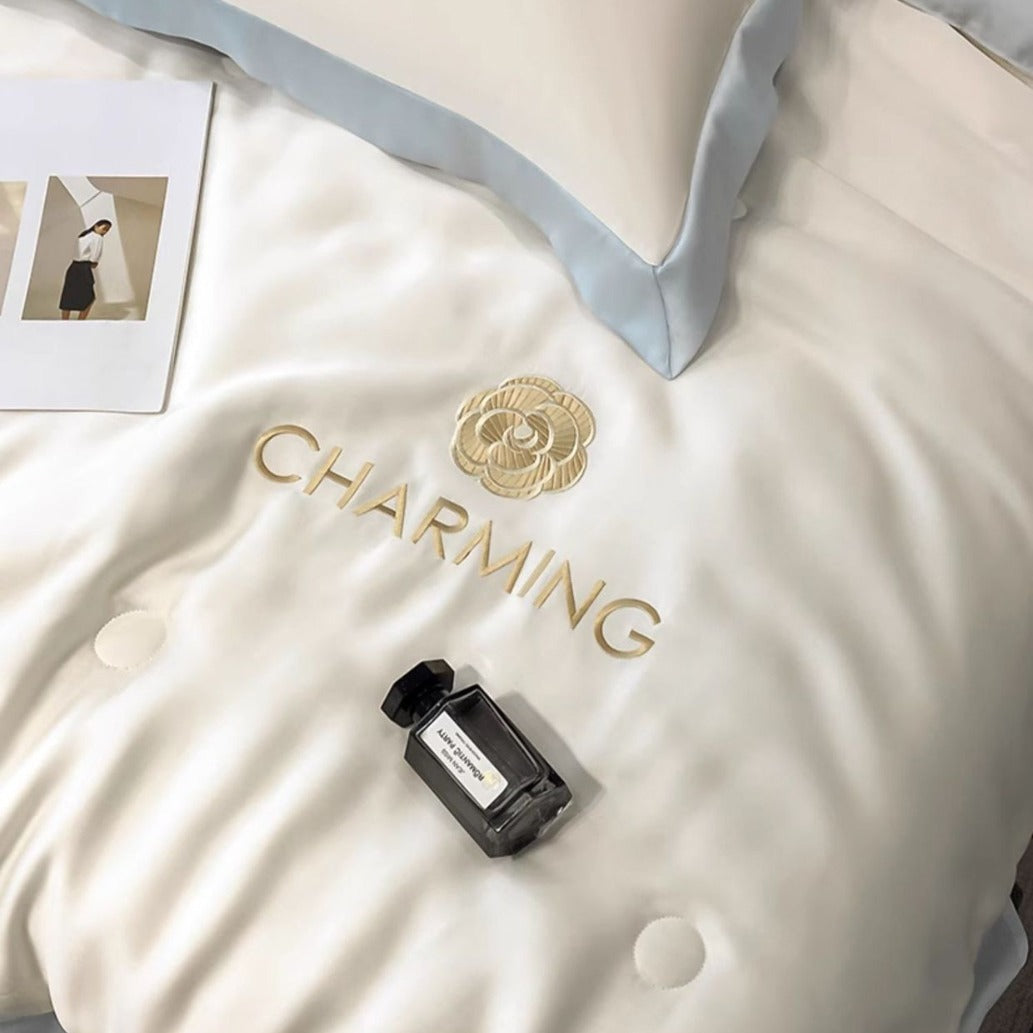 Summer Quilted Cooling Comforter Bedding Set.