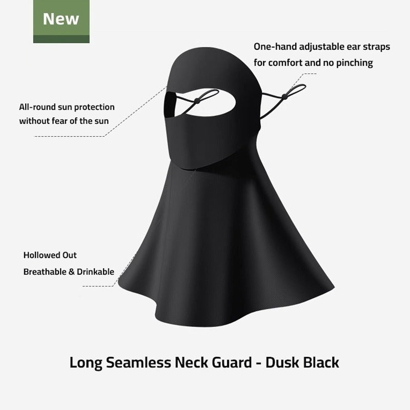 Information of different parts of Face Sun Protection Mask with Neck Cover