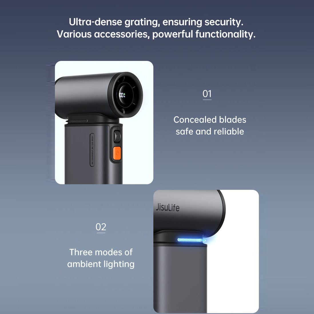 Parts Details and Features Of JisuLife Handheld Fan Ultra1.