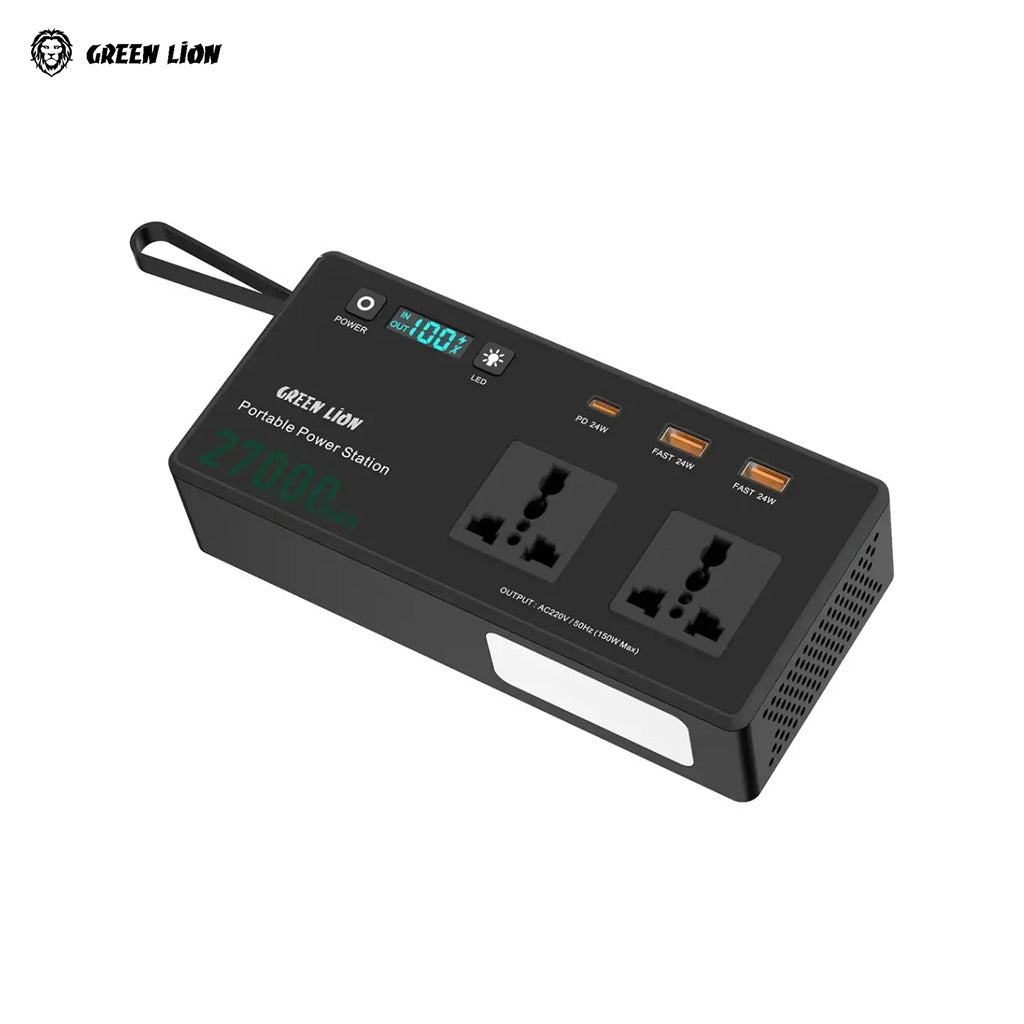 Green Lion Volt Mate 27000mAh Portable Power Station on a white background
