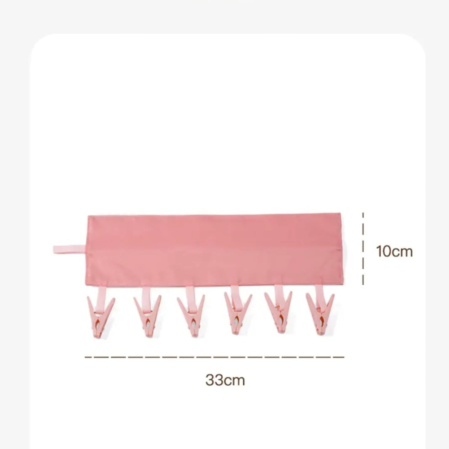 Size of Hanging Strap Wth Clips