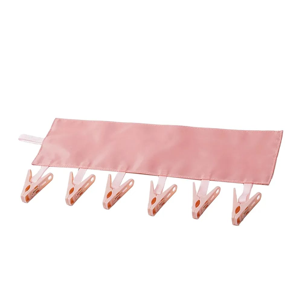 Pink color Hanging Strap Wth Clips