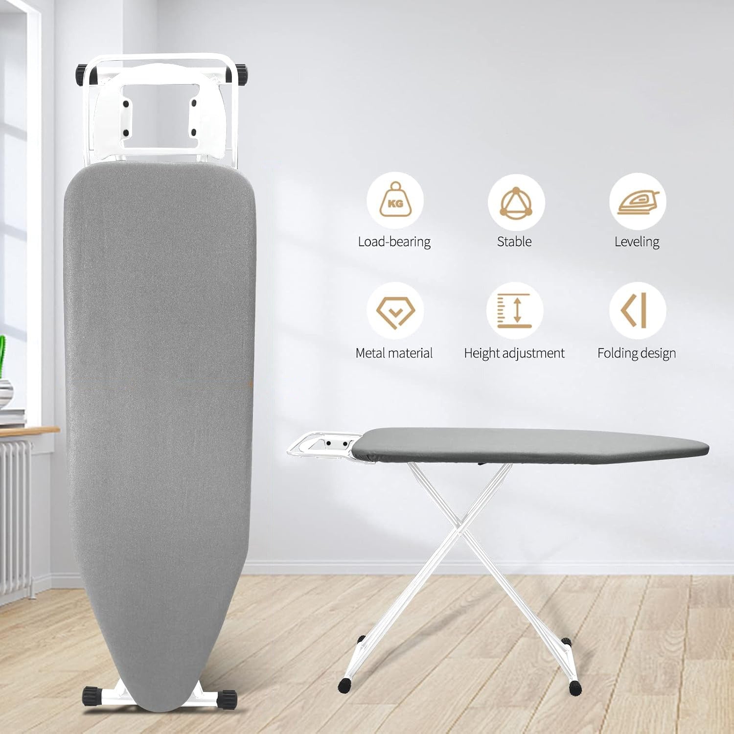 Iron Board with Iron Holder.