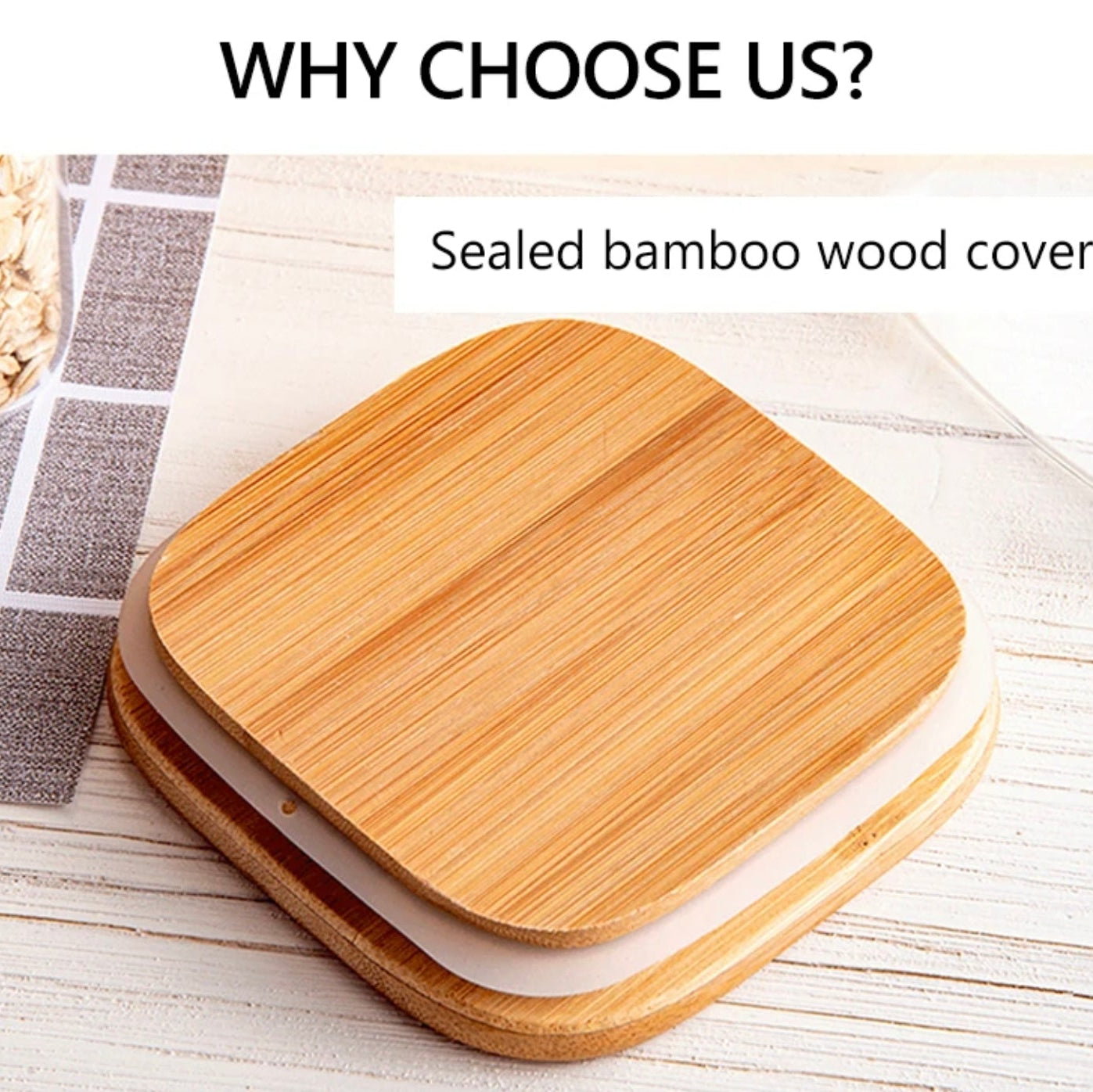 Lid Of Glass Storage Jars.