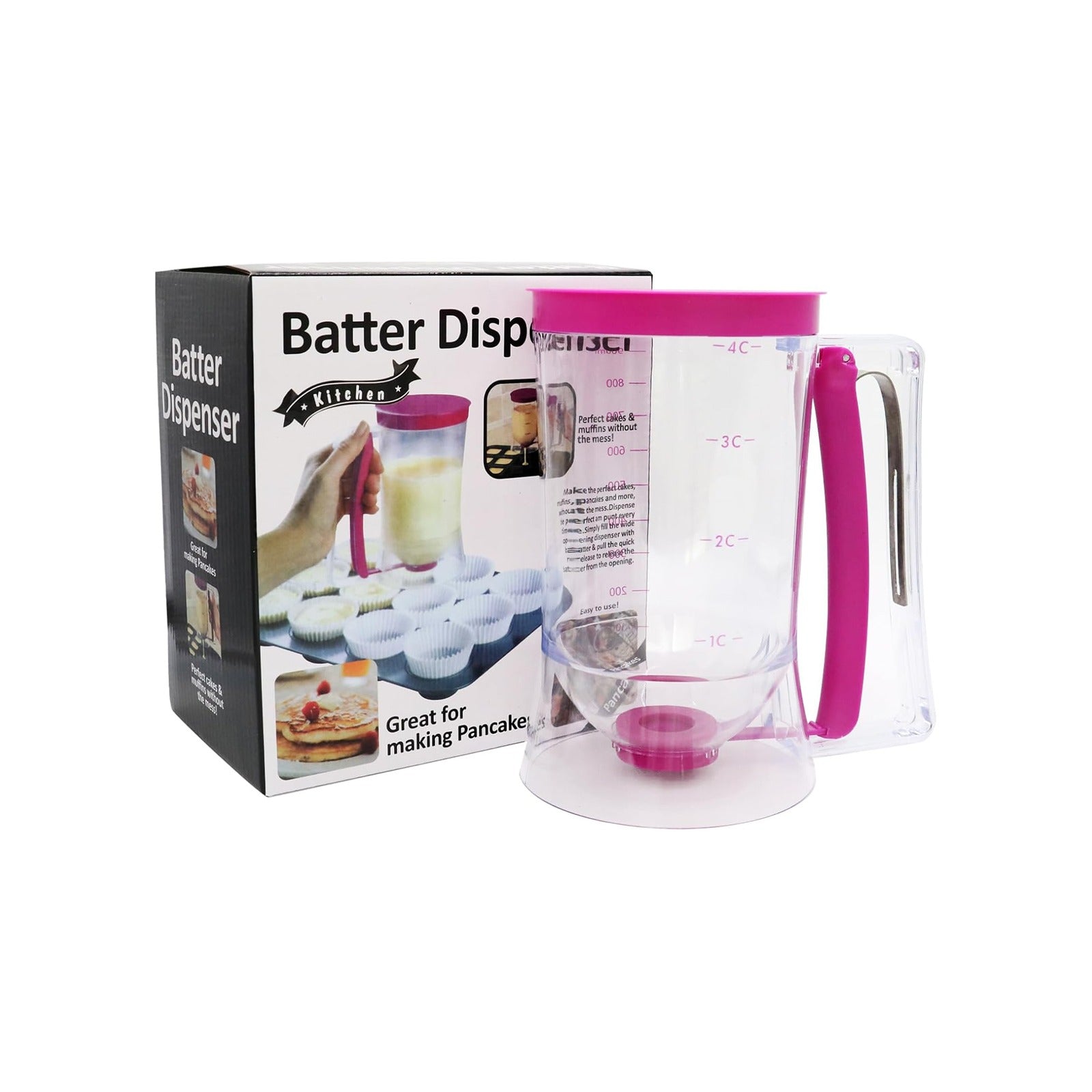A Cake & Pancake Batter Dispenser with its Pack.