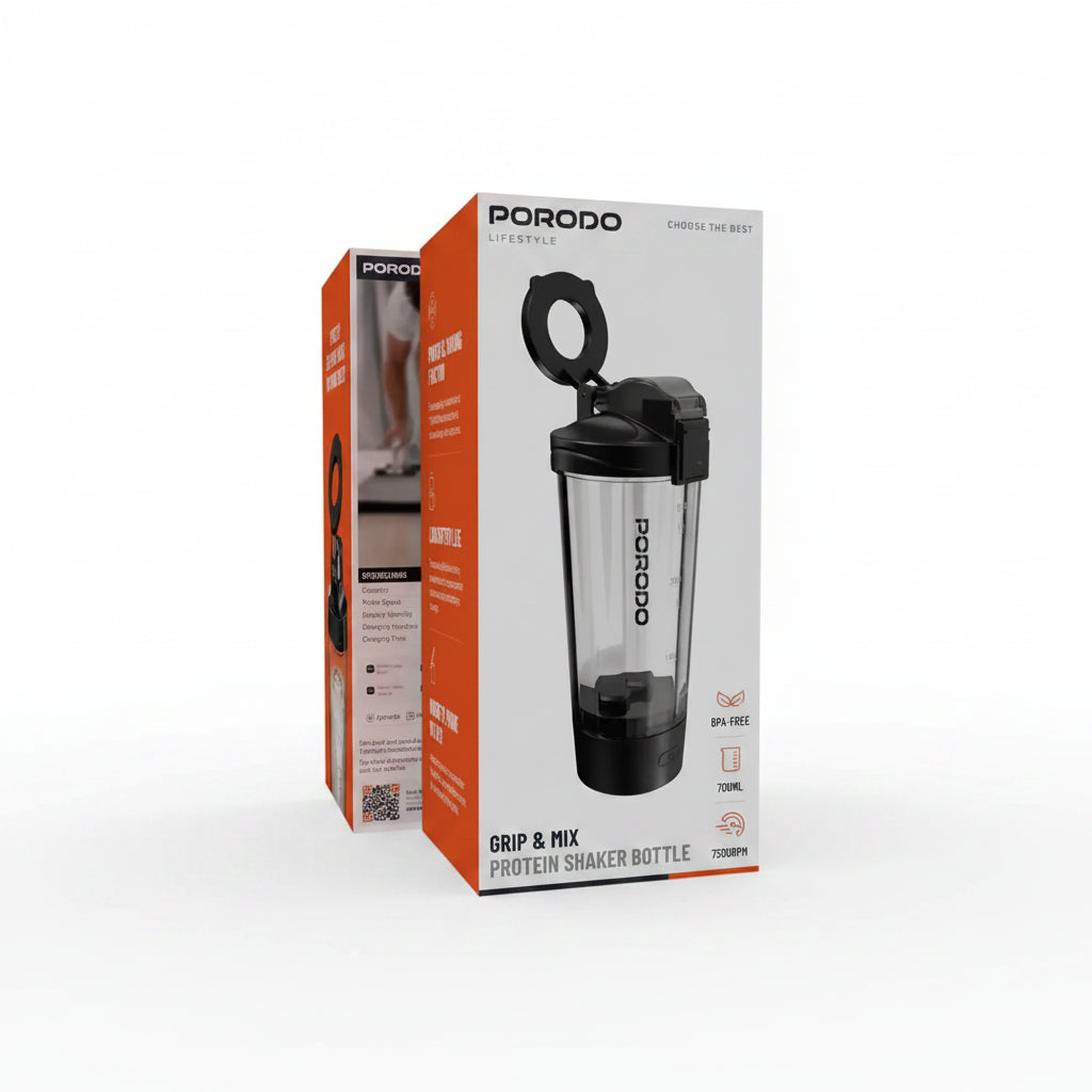 Pack of Porodo Grip & Mix Protein Shaker Bottle.
