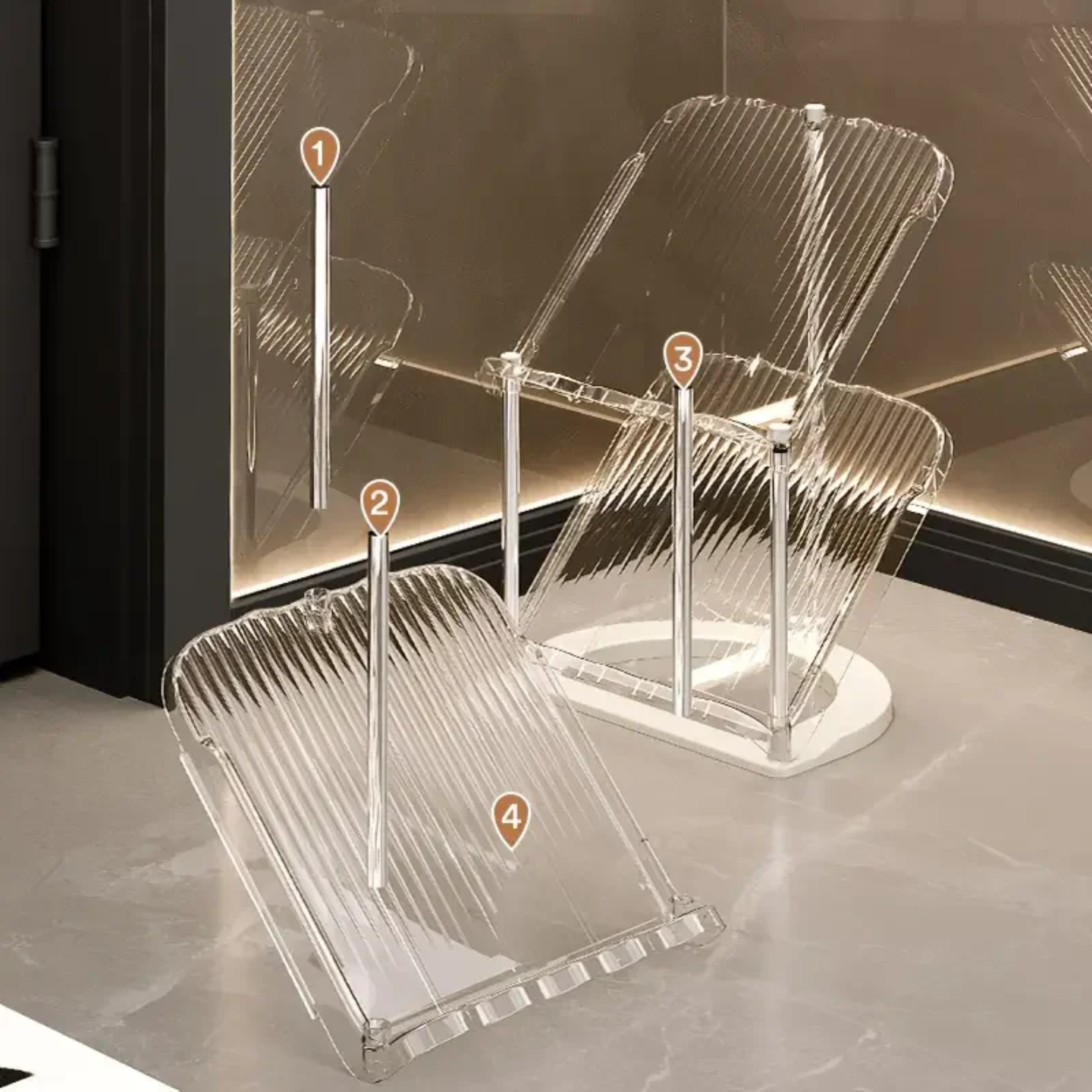 Setting Of Vertical Shoe Rack Organizer Stand.