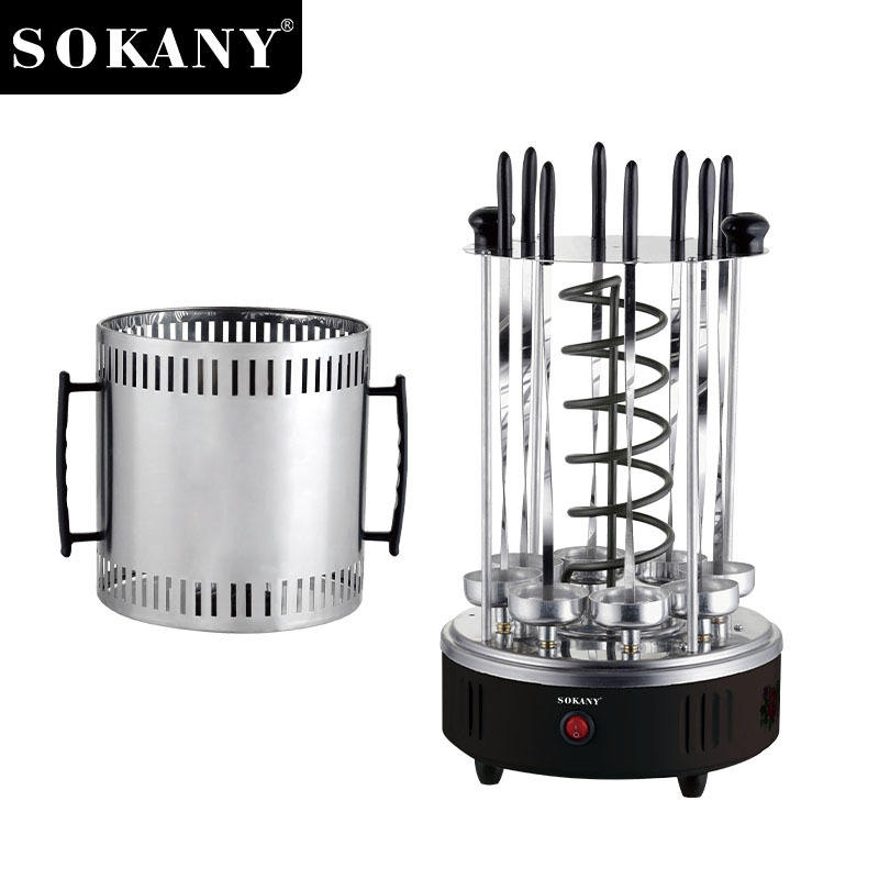 A Sokany Electric Barbecue Skewers Grill.