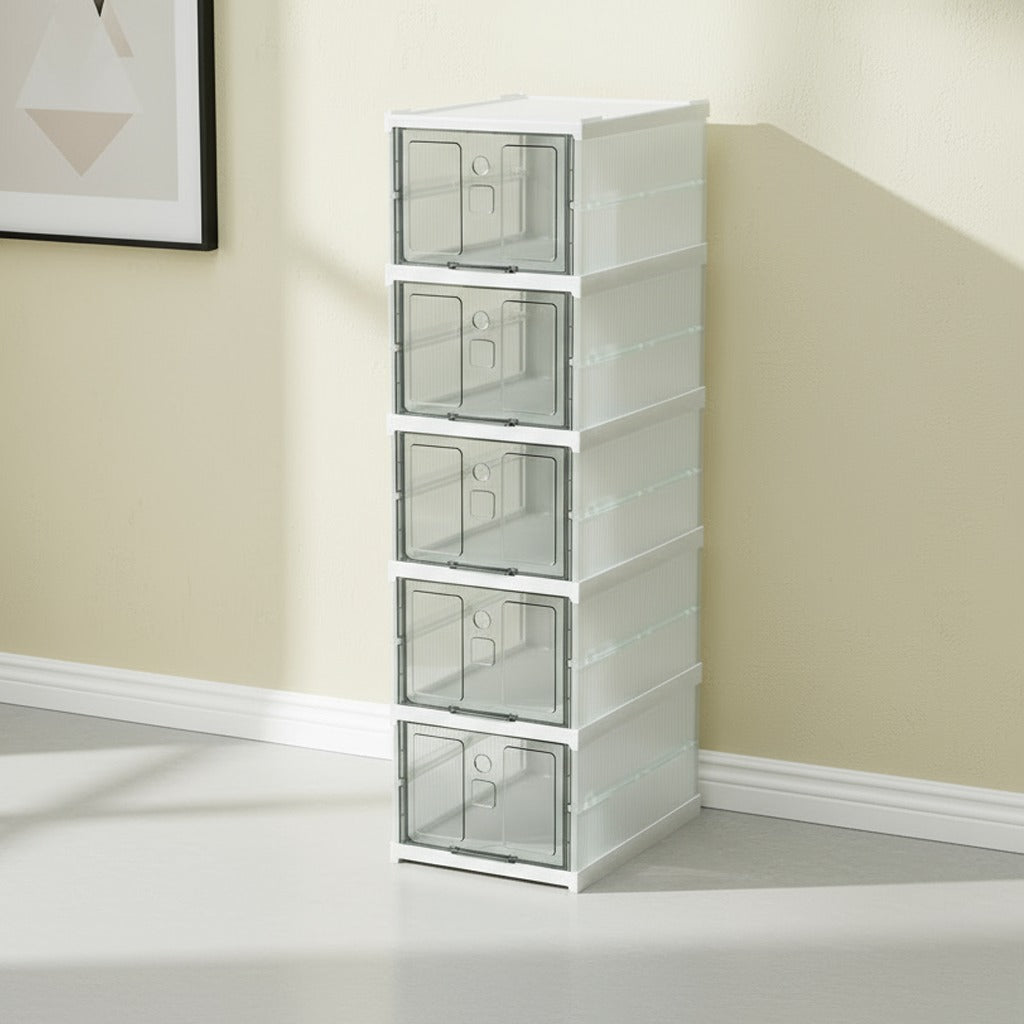 A Telescopic Folding Shoe Rack.