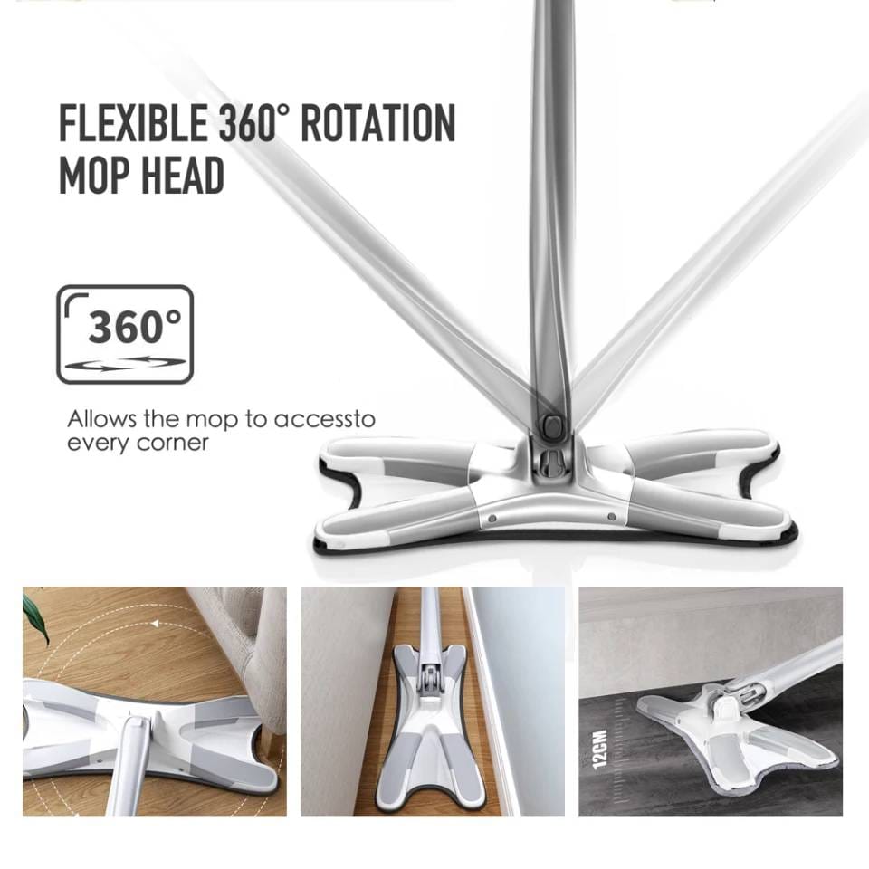 Function of 360° Rotating Twist Mop,Allows the mop to access to every corner