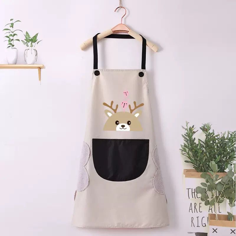 Wipeable Apron For Kitchen.