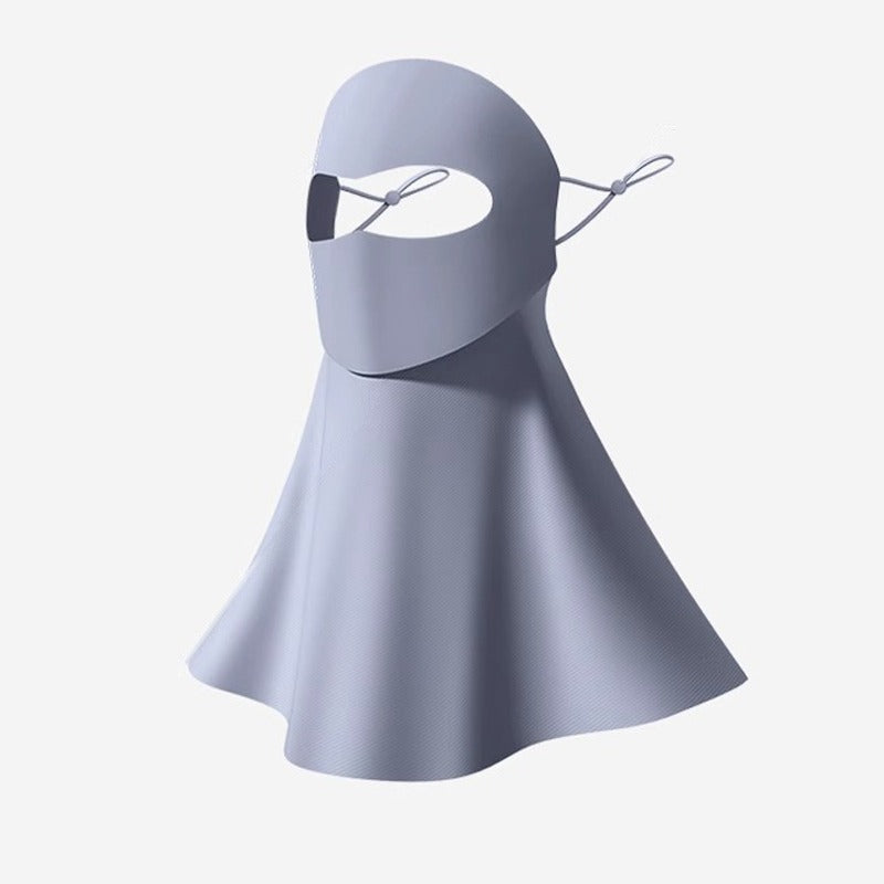 Dark Gray Face Sun Protection Mask
