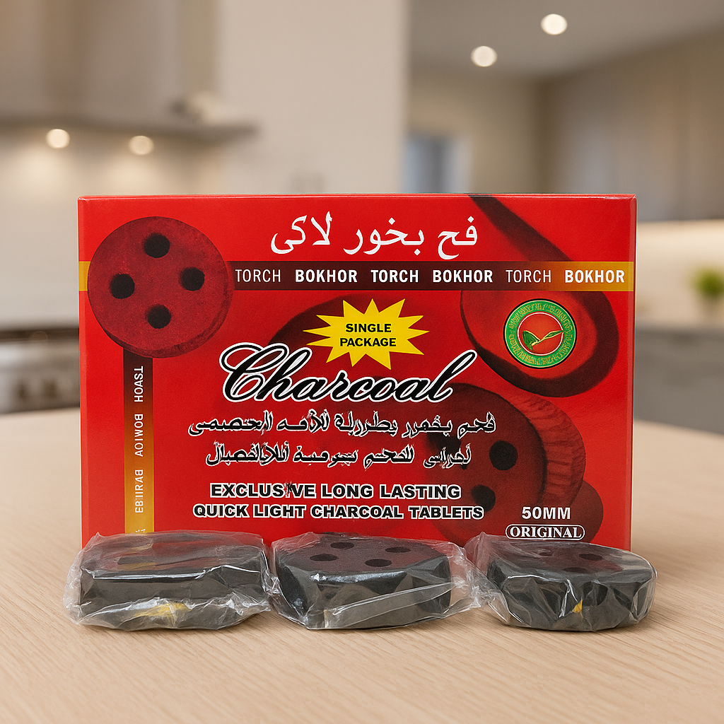 Quick-Light Charcoal Tablets wiith its Pack.