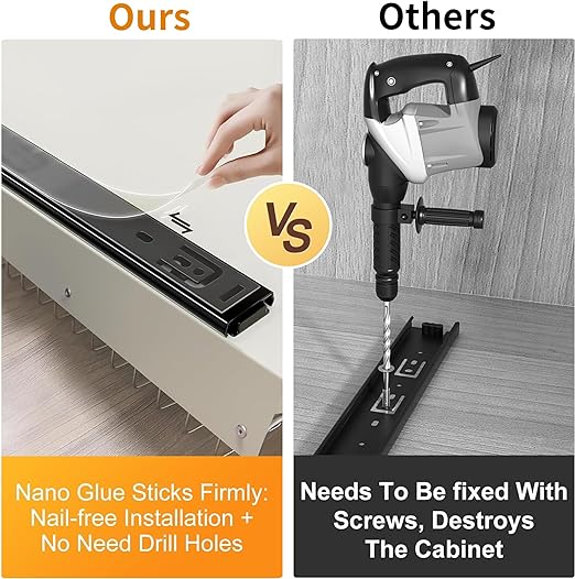 Pull-out Storage Rack for Kitchen Cabinets - Under Sink Organizers And Storage Drawer