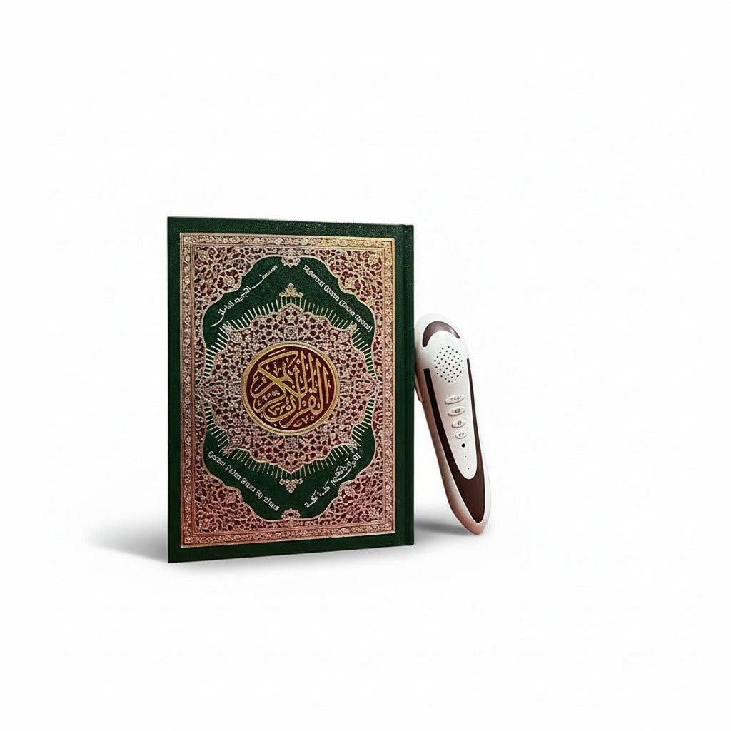 A Quran Reading Pen is Kept Along with Quran.