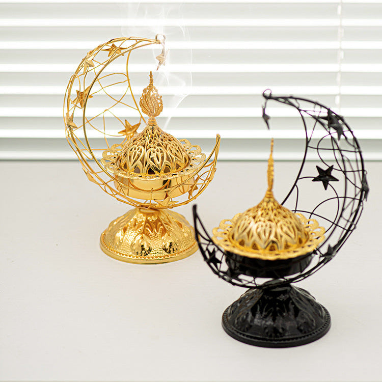 Different color variants of Ramadan Crescent Bukhoor Burner.